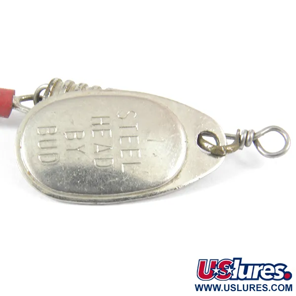 Vintage  Yakima Bait Steel Head 1 by Bud, 3/32oz Nickel spinning lure #3561