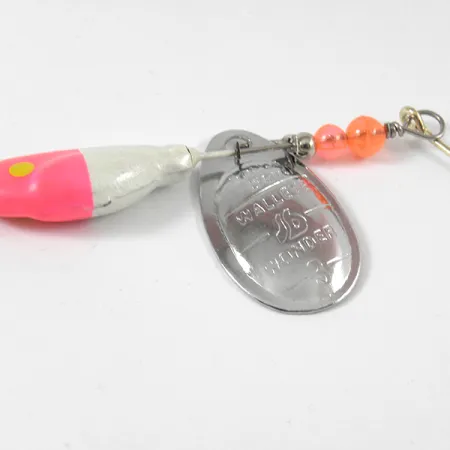 Vintage South Bend Walleye Wonder 3, 3/5oz Nickel spinning lure #3572