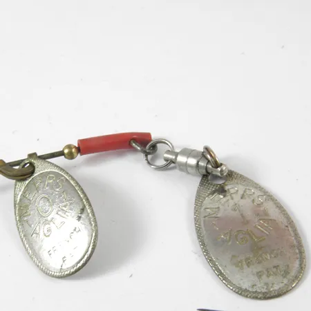 Vintage Mepps 1 Original french spinner, 1/4oz Silver spinning lure #3574
