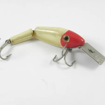 Vintage L&S Bait Mirro lure MirrOlure, 1/8oz Red / White fishing lure #3588