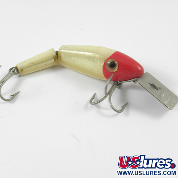 Vintage  L&S Bait Mirro lure MirrOlure, 1/8oz Red / White fishing lure #3588