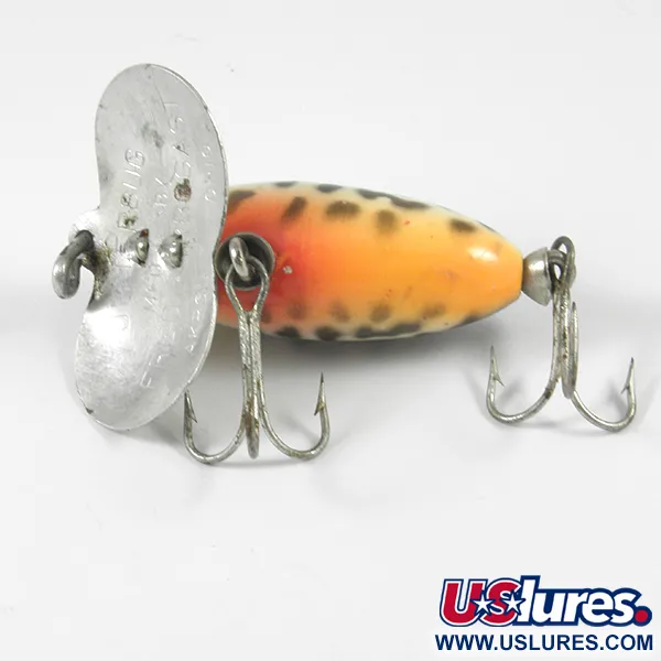 Vintage  Fred Arbogast Jitterbug , 1/4oz Tiger fishing lure #3589