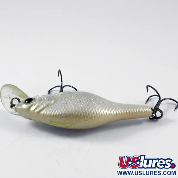 Vintage SPRO Prime Crankbait 25, 1/3oz White Pearl fishing lure #3594