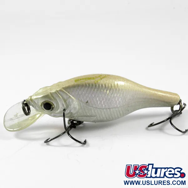 Vintage SPRO Prime Crankbait 25, 1/3oz White Pearl fishing lure #3594