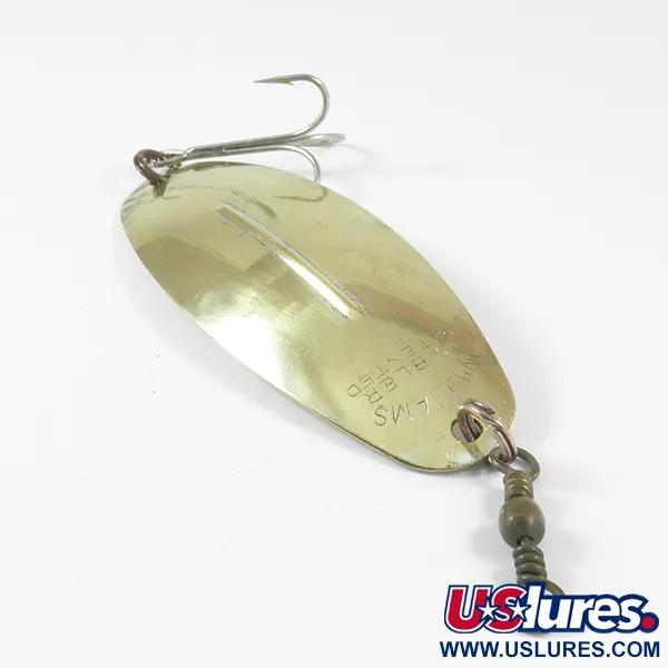 Vintage Williams Wabler W70, 1oz Gold fishing spoon #3596