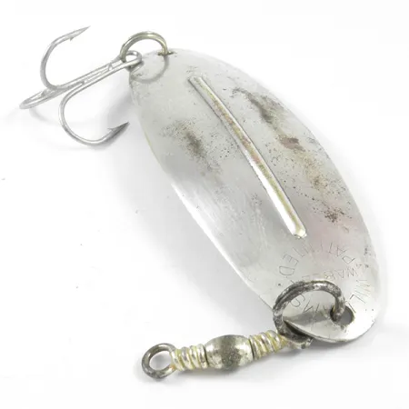 Vintage Williams Wabler, 2/3oz Silver (Silver Plated) fishing spoon #3597