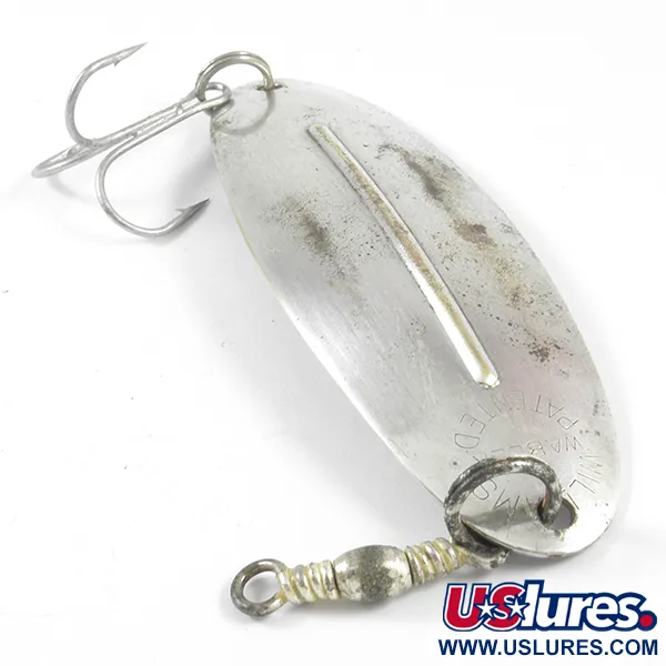 Vintage Williams Wabler, 2/3oz Silver (Silver Plated) fishing spoon #3597