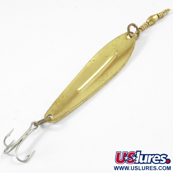 Vintage   Williams Whitefish 3600, 1/4oz Gold fishing spoon #3600