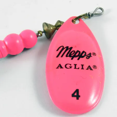 Vintage Mepps Aglia 4 Hot Pink, 1/3oz Hot Pink spinning lure #3610