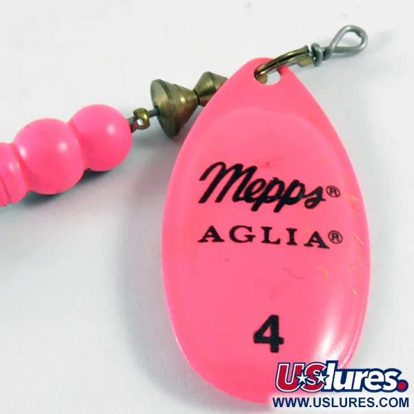 Vintage   Mepps Aglia 4 Hot Pink, 1/3oz Hot Pink spinning lure #3610