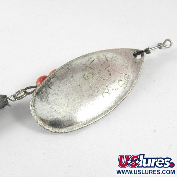 Vintage   Mepps Aglia 5 Mino, 2/3oz Silver spinning lure #3620