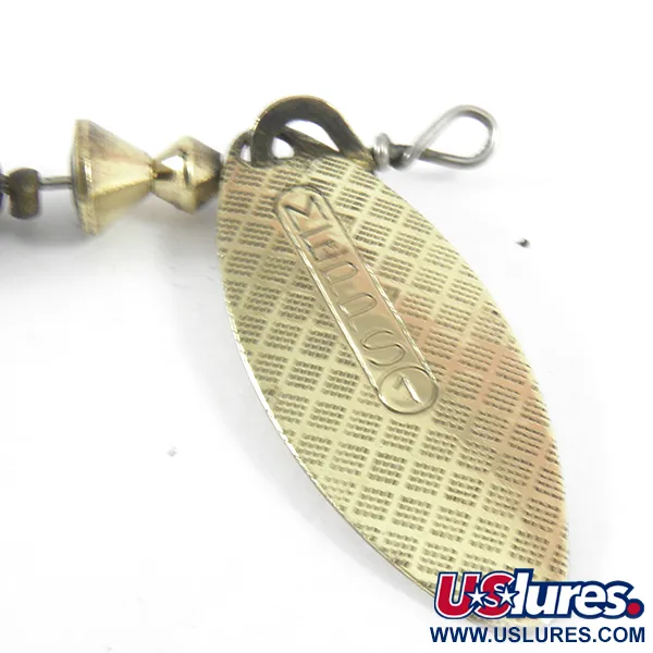 Vintage   Mepps Aglia Long 1 Mino, 3/16oz Gold spinning lure #3622