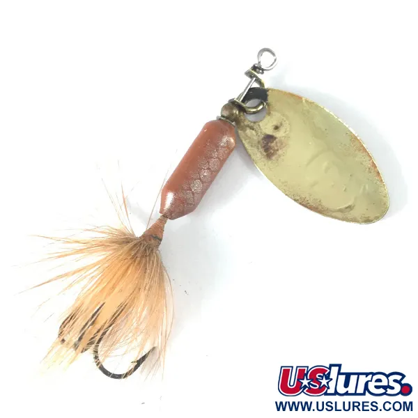 Vintage  Yakima Bait Worden’s Original Rooster Tail, 3/32oz Gold spinning lure #3625
