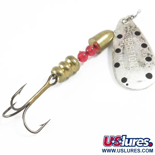 Vintage Bretton, 1/3oz Silver (Silver Plated) spinning lure #3637