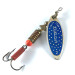 Vintage   Mepps Aglia Long 2, 1/4oz Nickel / Blue spinning lure #3653