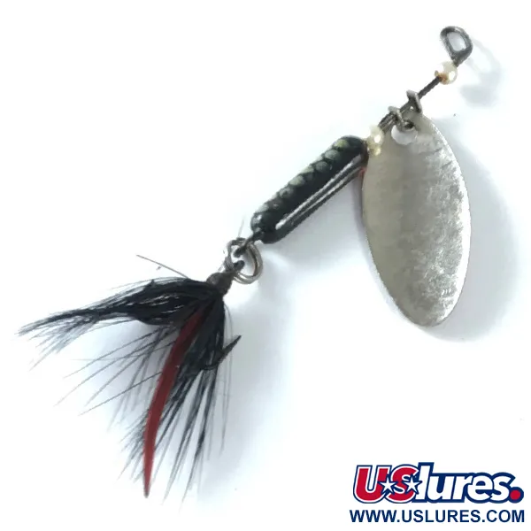 Vintage  Yakima Bait Worden’s Original Rooster Tail 2, 3/32oz Silver spinning lure #3655