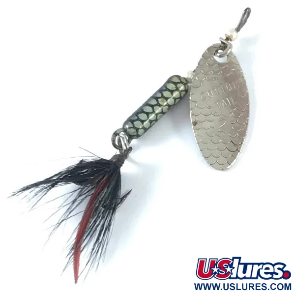 Vintage  Yakima Bait Worden’s Original Rooster Tail 2, 3/32oz Silver spinning lure #3655