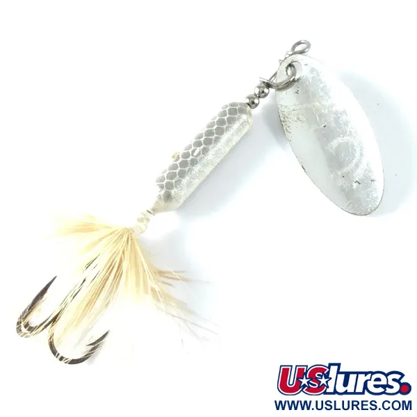 Vintage  Yakima Bait Worden’s Original Rooster Tail, 3/16oz Silver spinning lure #3656