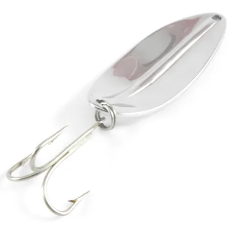 Vintage TODDCO Main liner , 2/5oz Nickel / Red fishing spoon #3671