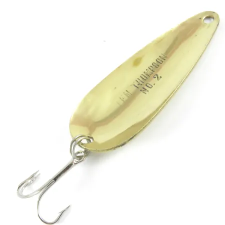 Vintage Len Thompson #2, 1oz Gold fishing spoon #3680