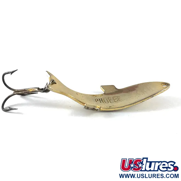 Vintage Acme Phoebe, 1/4oz Gold fishing spoon #3688