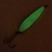 Vintage  Luhr Jensen Krocodile Die #5, 3/4oz White / Yellow / Glow in Dark fishing spoon #3690