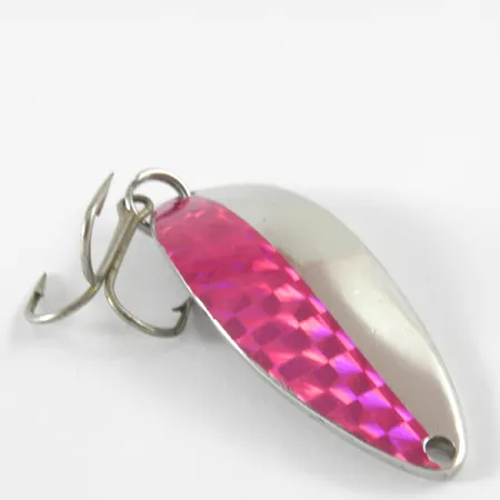 Vintage Seneca Little Cleo (Hula Girl), 2/3oz Nickel / Purple fishing spoon #3708