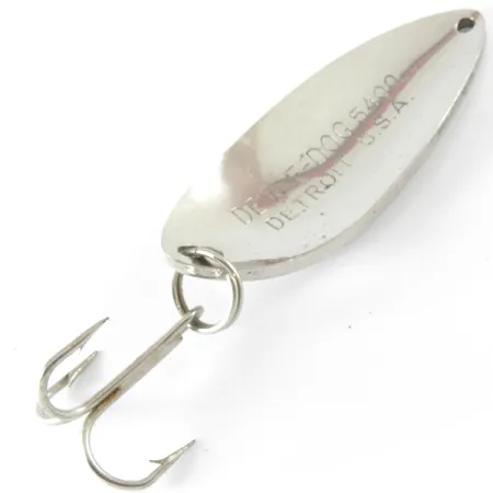 Vintage Eppinger Dardevle Devle Dog 5400, 2/3oz Nickel fishing spoon #3710