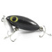 Vintage   Fred Arbogast Jitterbug , 1/4oz Black / Silver fishing lure #3722