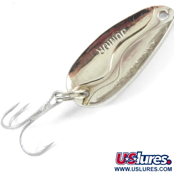 Vintage Acme Kamlooper Junior, 1/4oz Red / White / Nickel fishing spoon #3723