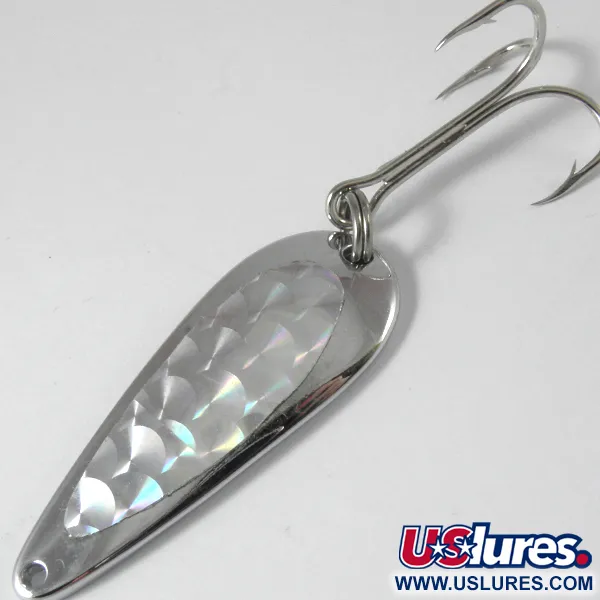 Vintage   Tony Accetta 3 H, 2/5oz Nickel fishing spoon #3728