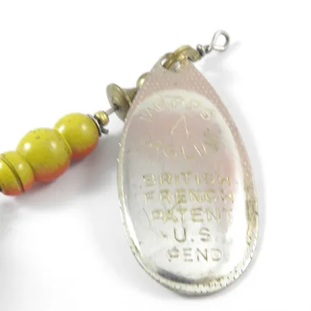 Vintage Mepps Aglia 4 dressed (squirrel tail), 1/3oz Silver spinning lure #3742