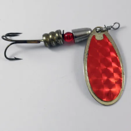 Vintage William Shakespeare Shakespeare Jet spinner , 2/5oz Gold / Red spinning lure #3745