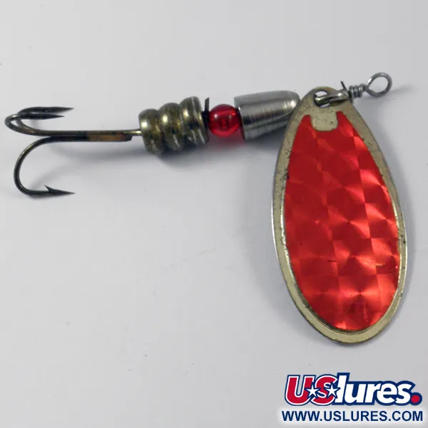 Vintage William Shakespeare Shakespeare Jet spinner , 2/5oz Gold / Red spinning lure #3745