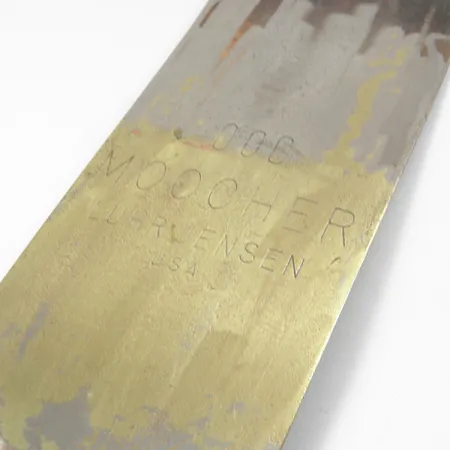 Vintage Luhr Jensen Moocher Flasher, 3/4oz Nickel / Brass fishing spoon #3748