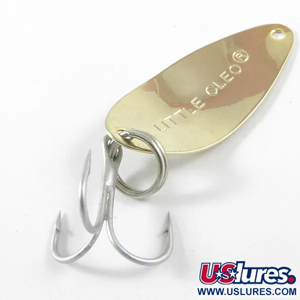 Vintage  Acme Little Cleo, 1/16oz Gold fishing spoon #3751