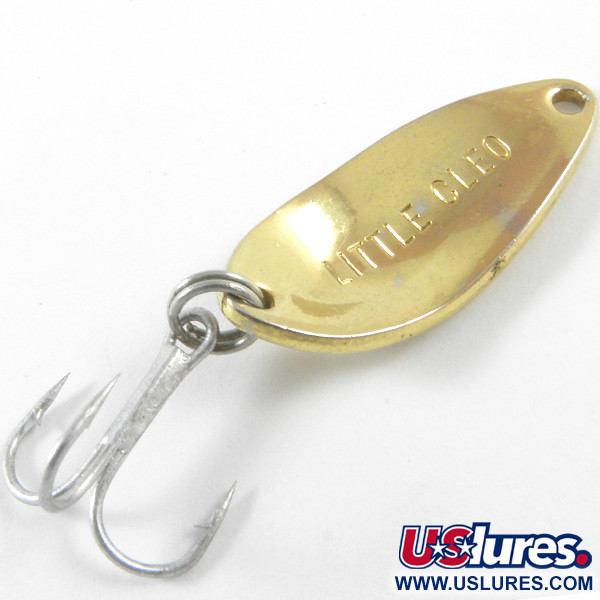 Vintage  Seneca Little Cleo, 3/16oz Gold fishing spoon #3753