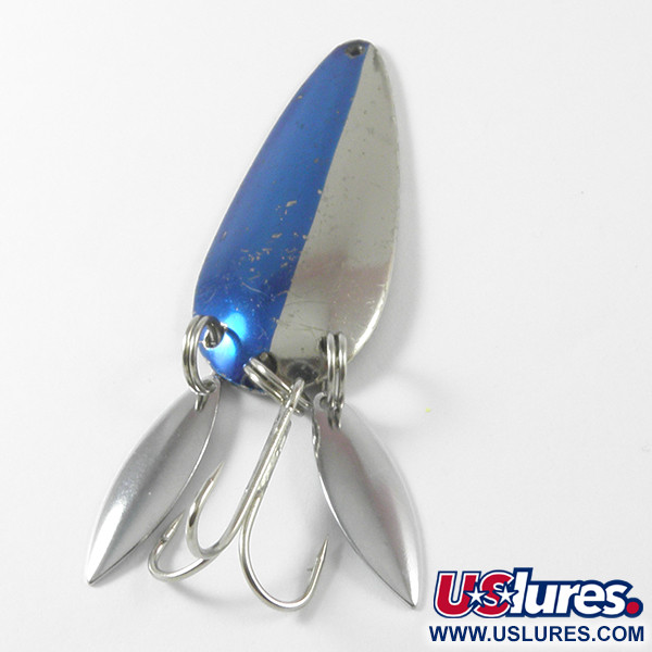 Vintage  Eppinger Dardevle Imp Klicker, 2/5oz Nickel / Blue fishing spoon #3754