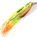 Vintage  Northland tackle Weedless Jaw-Breaker UV, 1/2oz Fluorescent Yellow / Orange UV Glow in UV light, Fluorescent fishing spoon #3756