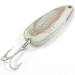 Vintage  Eppinger Dardevle Spinnie, 1/3oz Ivory / Red / Nickel fishing spoon #3774