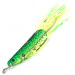 Vintage  Northland tackle Weedless Jaw-Breaker, 1/2oz Yellow / Green UV Glow in UV light, Fluorescent fishing spoon #3787