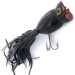 Vintage   Fred Arbogast Hula Popper, 1/4oz Black / Red fishing lure #3788