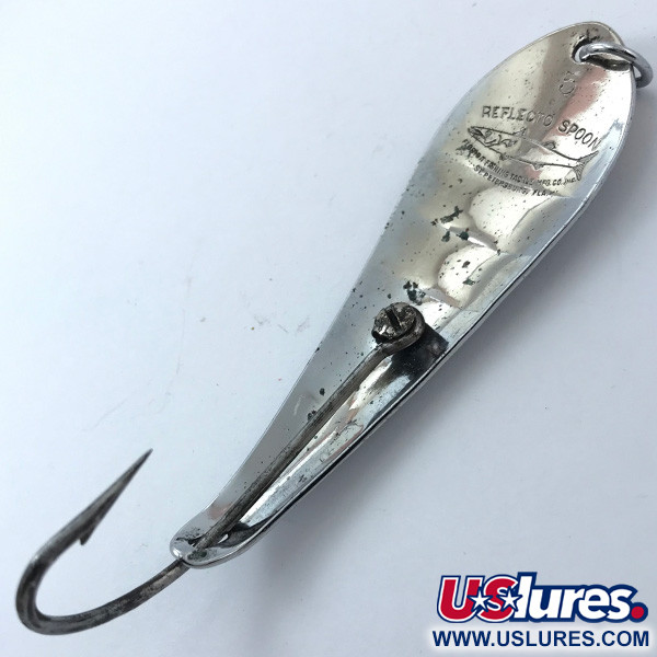 Vintage  Luhr Jensen Reflecto #5, 3/4oz Nickel fishing spoon #3793