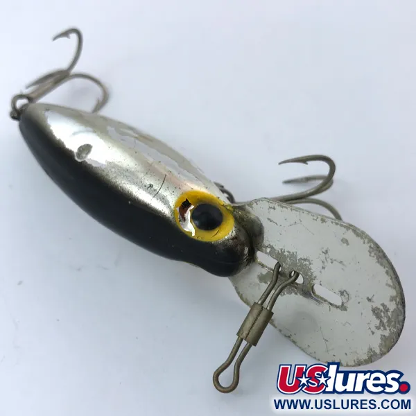 Vintage Storm Hot'N'Tot Thin Fin, 2/5oz Silver / Black fishing lure #3796