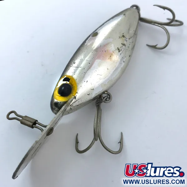 Vintage Storm Hot'N'Tot Thin Fin, 2/5oz Silver / Black fishing lure #3796