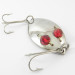 Vintage  Eppinger Red Eye junior, 1/2oz Nickel / Red Eyes fishing spoon #3805