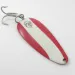 Vintage  Eppinger Dardevle Dardevlet , 3/4oz Red / White / Nickel fishing spoon #3809