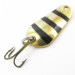 Vintage  Lucky Strike Banshee wobbler, 1/4oz Gold / Black fishing spoon #3814