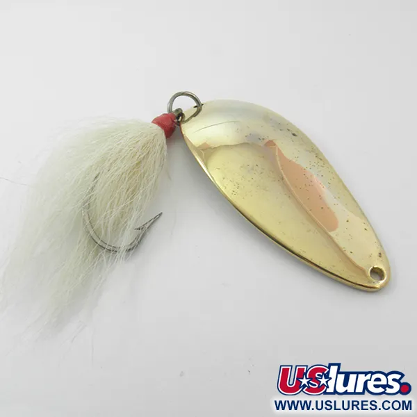 Vintage   Acme Little Cleo, 1 1/4oz Gold fishing spoon #3819