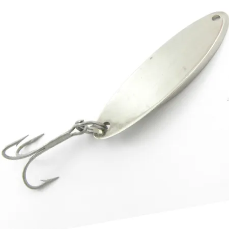Vintage Acme Kastmaster, 3/4oz Nickel / Green Hologram fishing spoon #3820